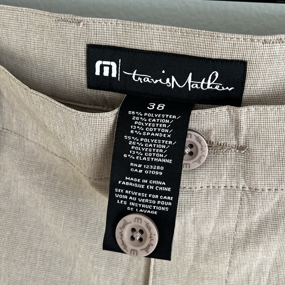 Travis Mathew Men’s Beck Flat Front Chino Hybrid Shorts Size 38 New with tags - Picture 8 of 10